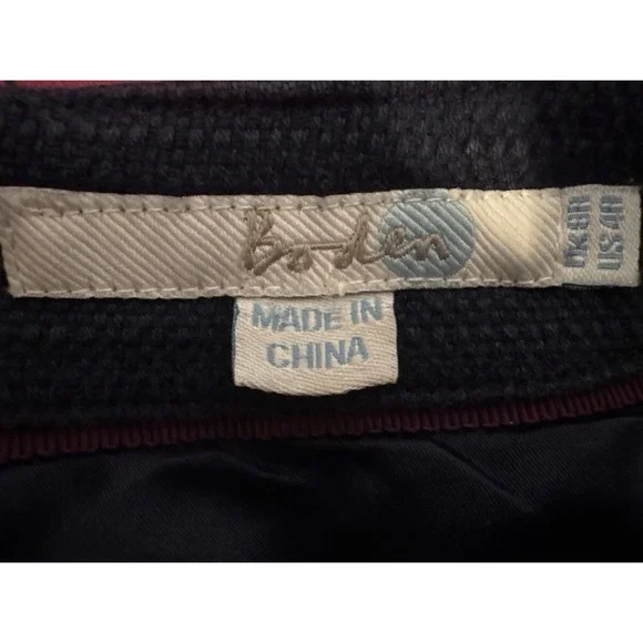 Boden Womens Navy Blue Textured Sheath Dress Sz 4 Excellent Office Tailored - Picture 3 of 9